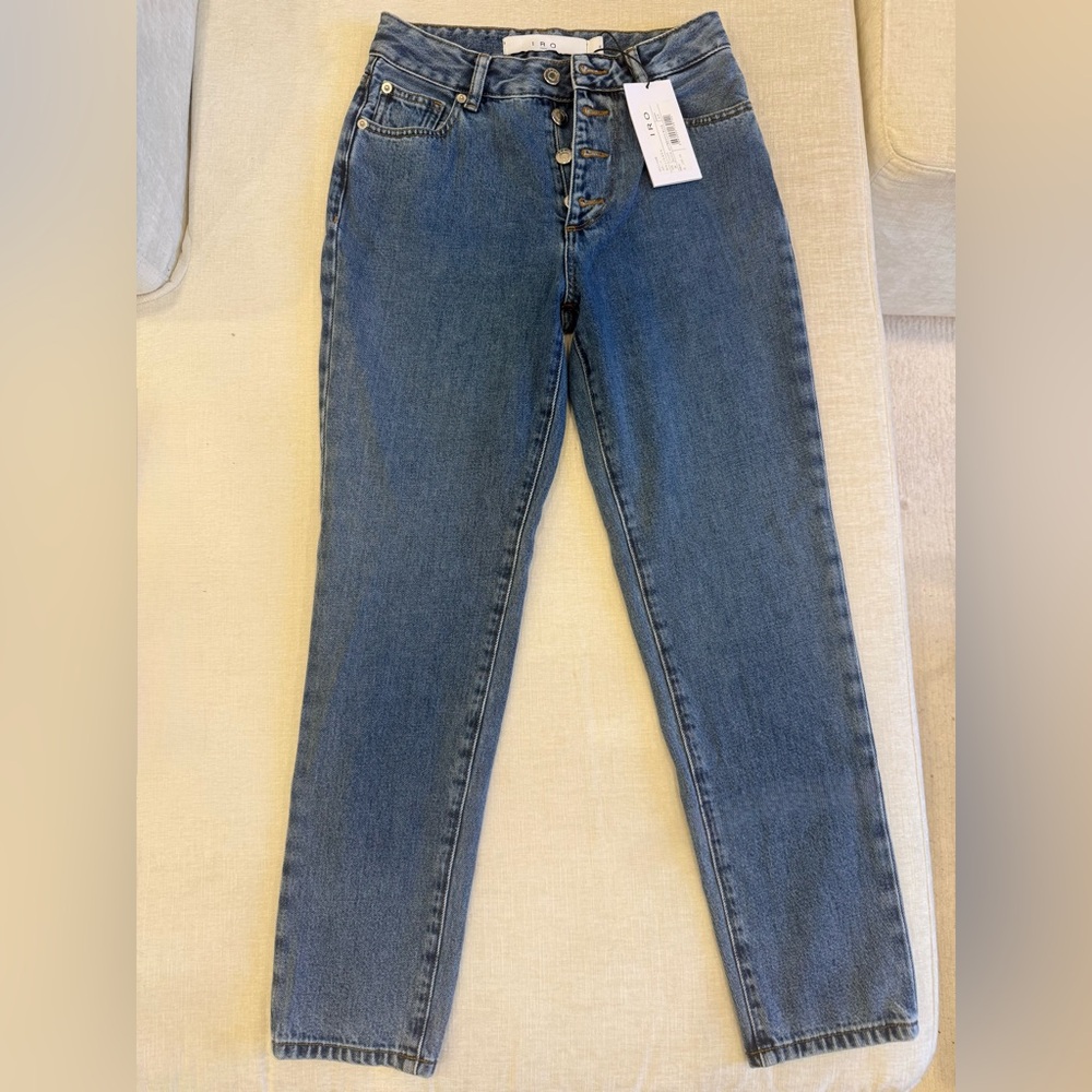 IRO Dark Blue Straight Leg Jeans